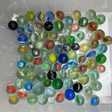 Vintage Assorted Glass Marbles