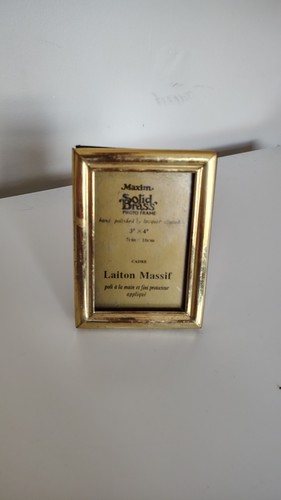 Brass photo frame - frame, vintage