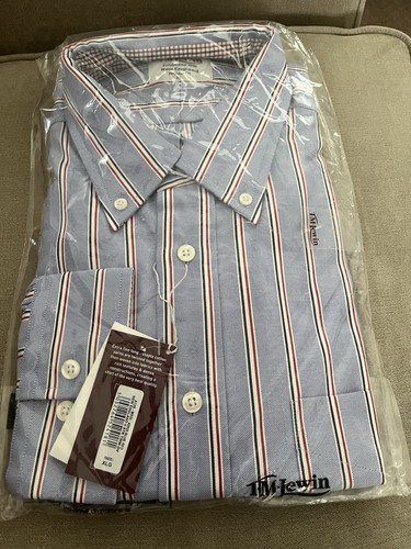 New lewin mens shirt blue - tm,