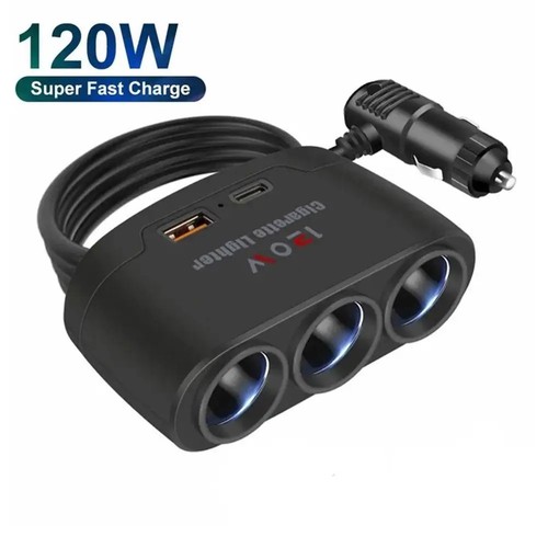 Way 12v car - 3, cigarette