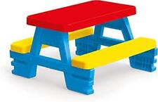 Plastic Picnic Table, Dolu Kids Table For Indoor/Outdoor, Multicolor