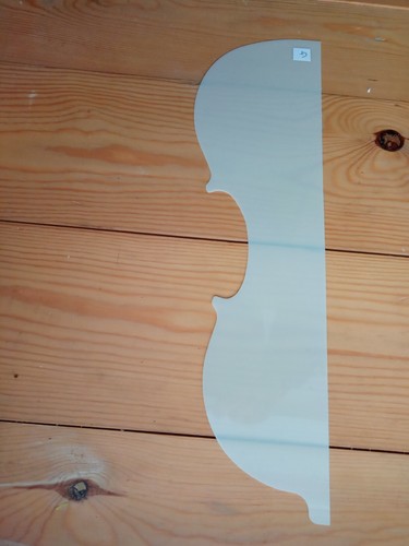 Violin template pattern - template,