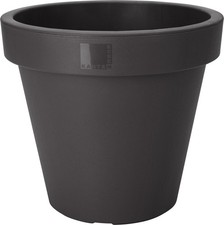 Black large plant pot round - large,