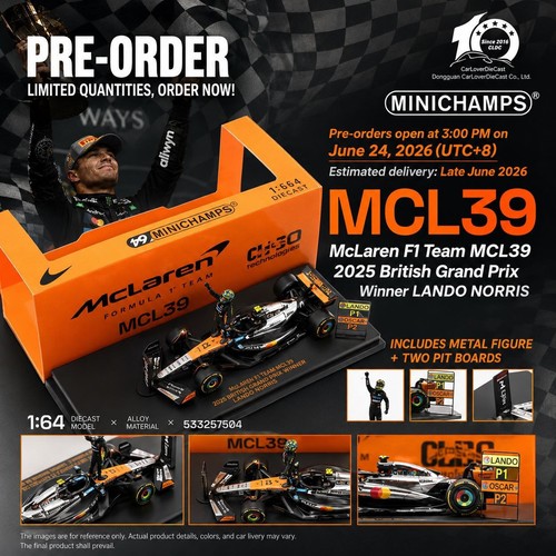Minichamps mclaren mcl39 - 1:64,