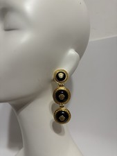 Vtg Gianni Versace Gold Black