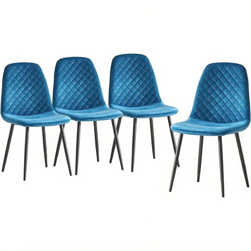 Modern velvet dining chairs - velvet,