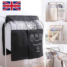 Clear Clothes Rail Cover Hanging Garment Coat Hanger Rack Storage Protector Case
