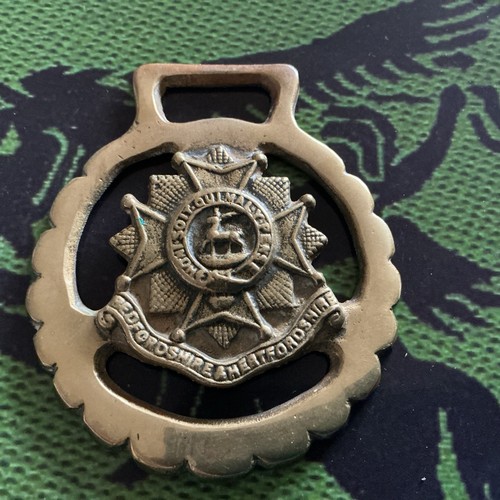Vintage military horse brass - vintage,