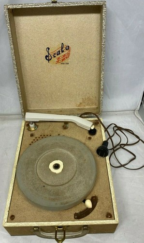 Old vintage record player - record,