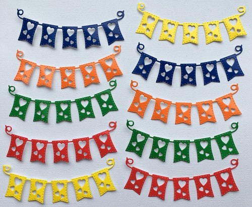 Flags bunting die cuts - bunting,
