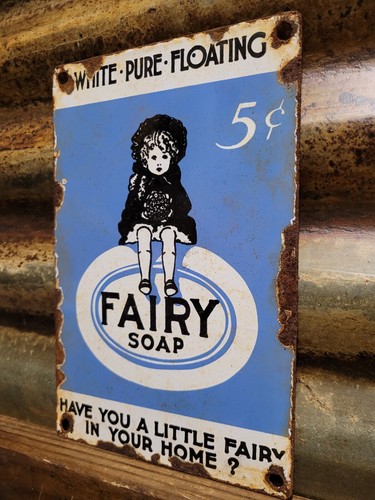 Vintage fairy soap porcelain - fairy,