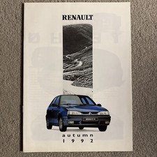 Renault Range Autumn 1992-93 UK Market Sales Brochure 5 Clio 19 21 Espace A610