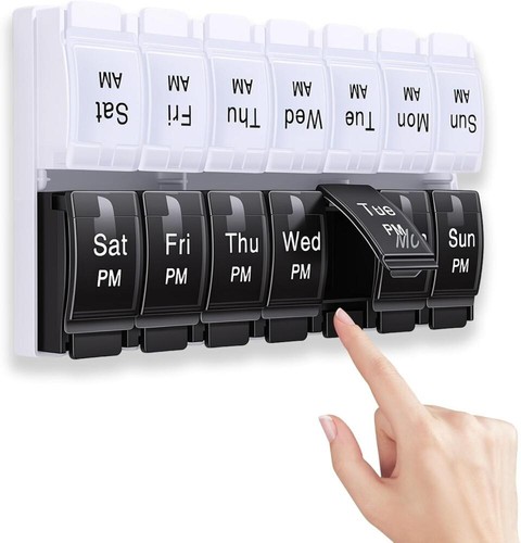 Weekly pill box organizer - box,