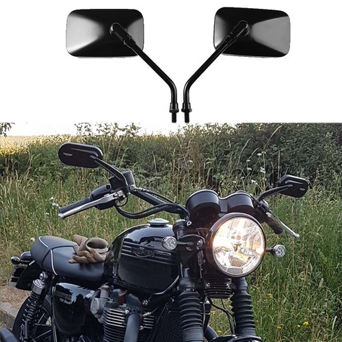 10mm black rectangle rear - black,