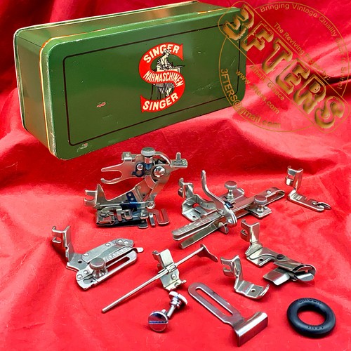 Singer attachments tin box - singer,