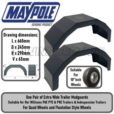 Extra Wide Trailer Mudguards