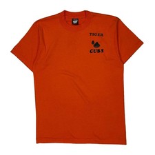 Tiger Cubs Screen Stars T-Shirt - Large Orange Cotton Blend