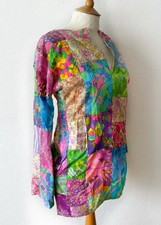 Vintage Patchwork Seventies Tunic, Boho Hippie Top, Vintage Clothing