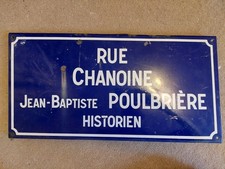 Vintage French Enamel Street
