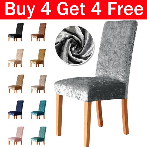 Crushed velvet dining chair - crushed,