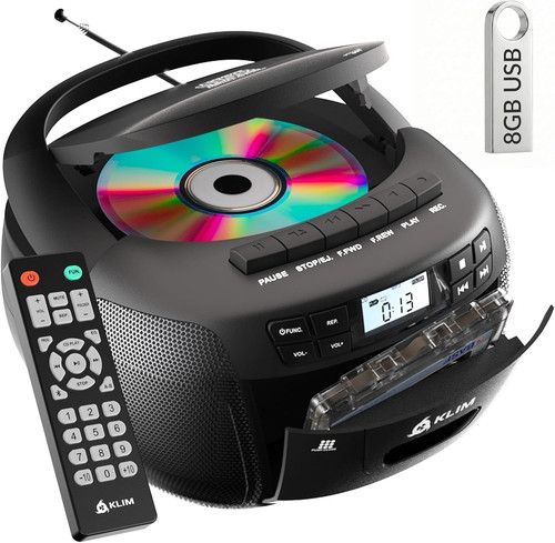 Klim cassette player - cd, with
