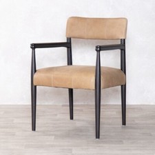 Tan leather upholstered - tan,