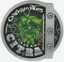 USED PUMP CLIP FRONT - OAKHAM ALES - CITRA (B)