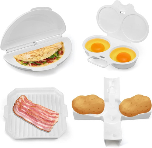 4pcs microwave breakfast set - breakfast,