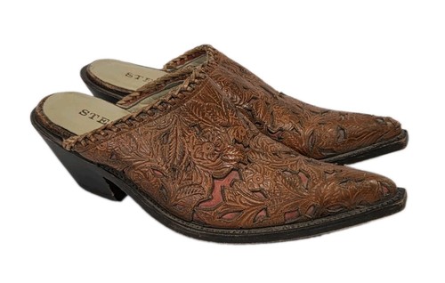 Stetson women mules - stetson, tooled