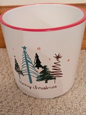 Ceramic Festive Pots, Planters, Christmas Tree Design, Home Decor, Floristry