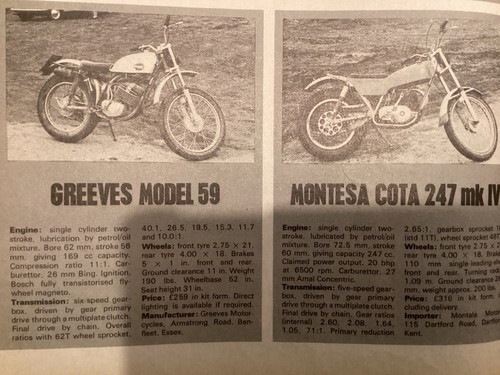 Greeves montessa suzuki t120 - greeves,