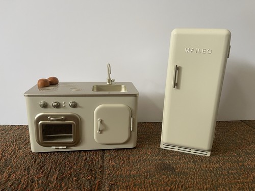 Maileg miniature cream fridge - maileg,