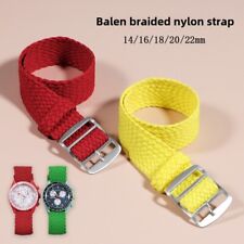 Premium Woven Nylon Canvas Watch Band Strap Sports Wristband 14/16/18/20/22mm