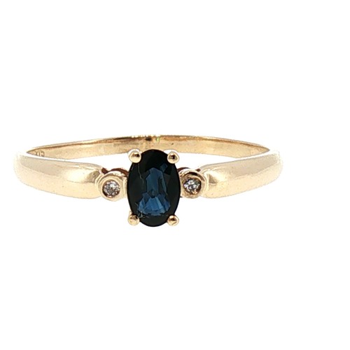 Classic sapphire diamond - sapphire,