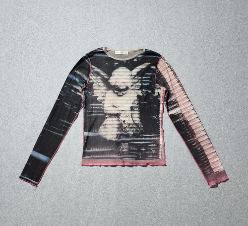 Cop copine sheer mesh graphic - cop.,