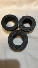 3 black Rubber Base Vase