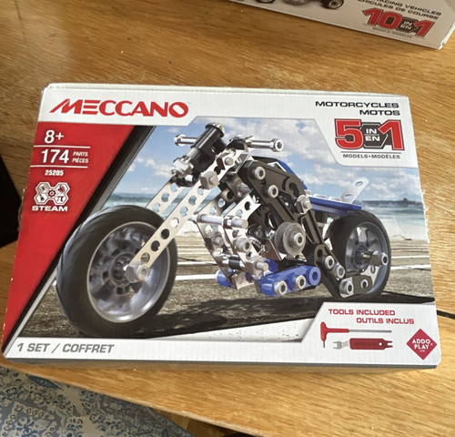 Meccano motorcycles 1 - meccano, 5-in-1