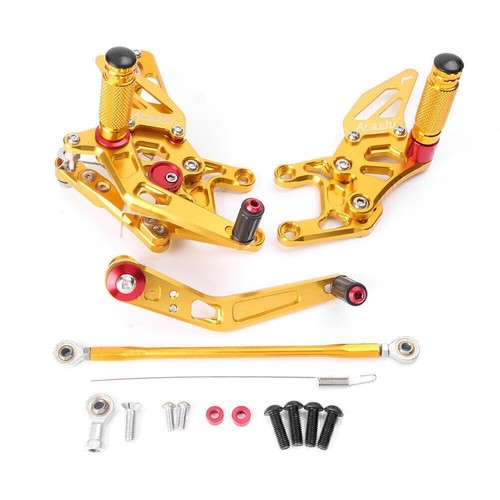 Gold adjustable rearsets - gold,