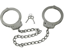 Heavy Duty Silver LegCuffs Leg