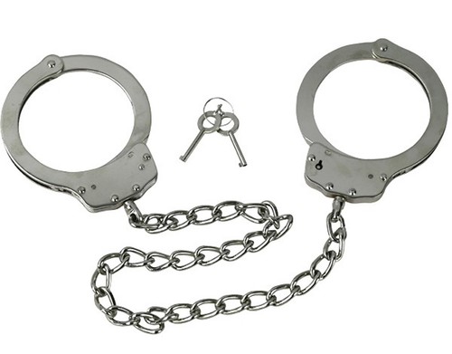 Heavy duty silver legcuffs - duty,