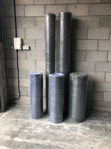 Welded chicken wire aviary - welded,