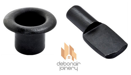 Black shelves support - plug, in