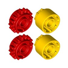 Lego Technic Bricks 4x Clutch Gear Shifter Ring (Makes 2 Pairs) 18946 35186 NEW