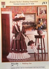 Jacquay Yaxley's Knitting Emporium - Priscilla Walking Out - 15” Doll Costumes