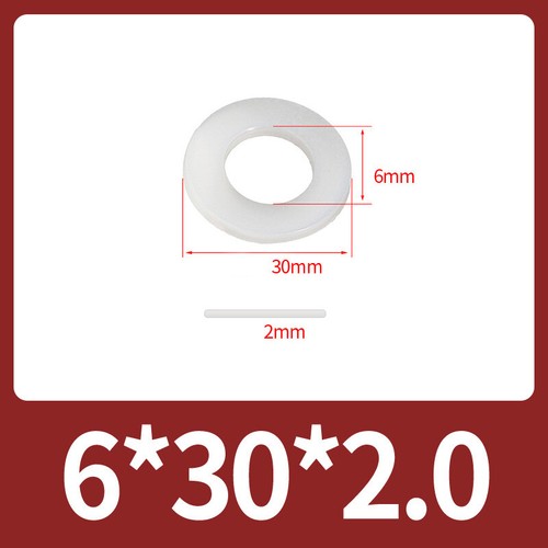 White nylon flat plain - white,