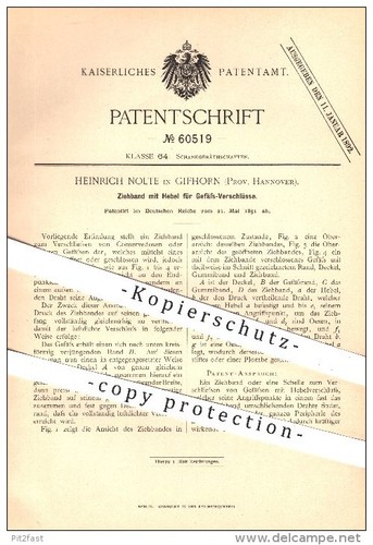 Original patent heinrich nolte - original,