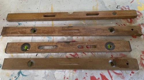Vintage mahogany wooden - 4x,