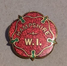 Hampshire WI Enamel Badge