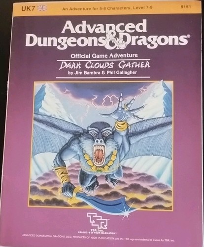 Dark clouds gather module d - module, ad&d