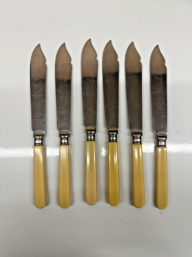 Antique cutlery bone handled - -,